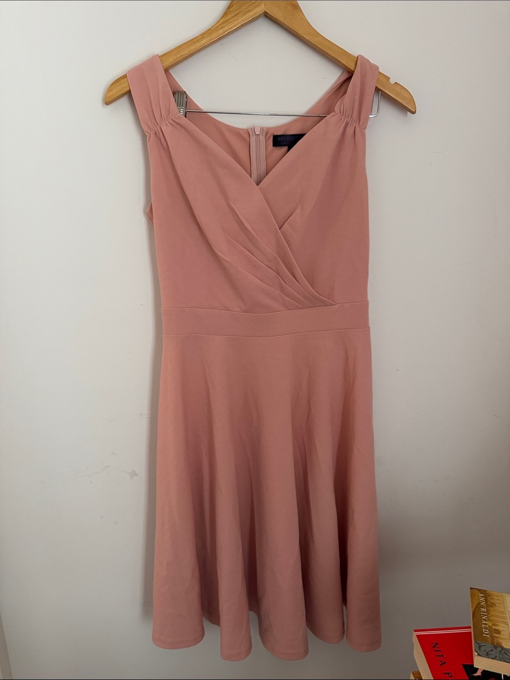 Sleeveless Dusty Rose Fit & Flare Dress